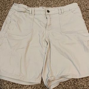 Khaki long shorts